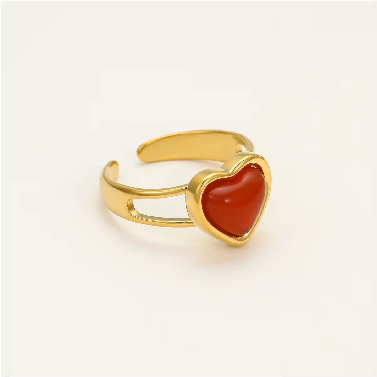 ANELLO CUORE ROSSO