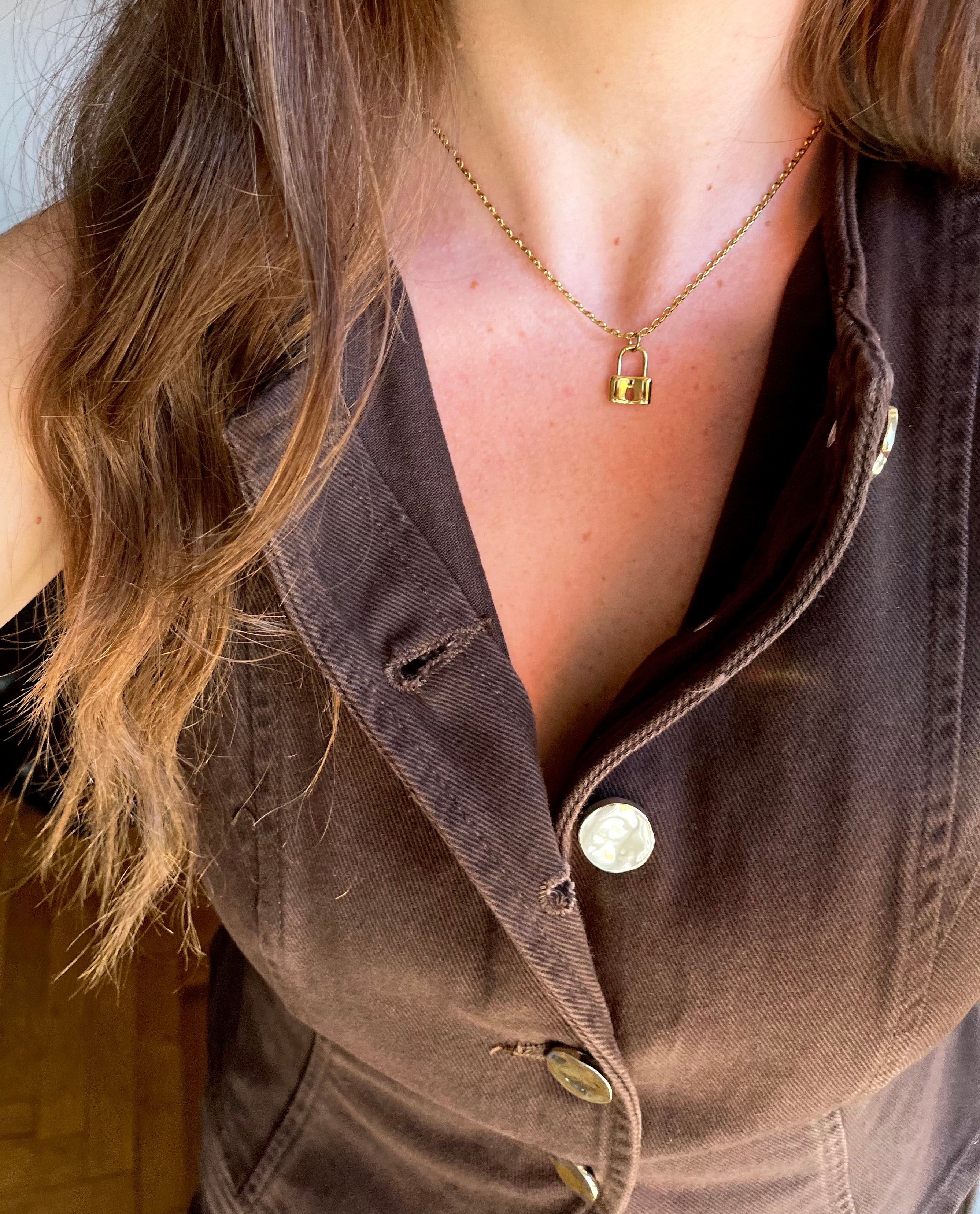 SET COLLANA + ORECCHINI LUCCHETTO